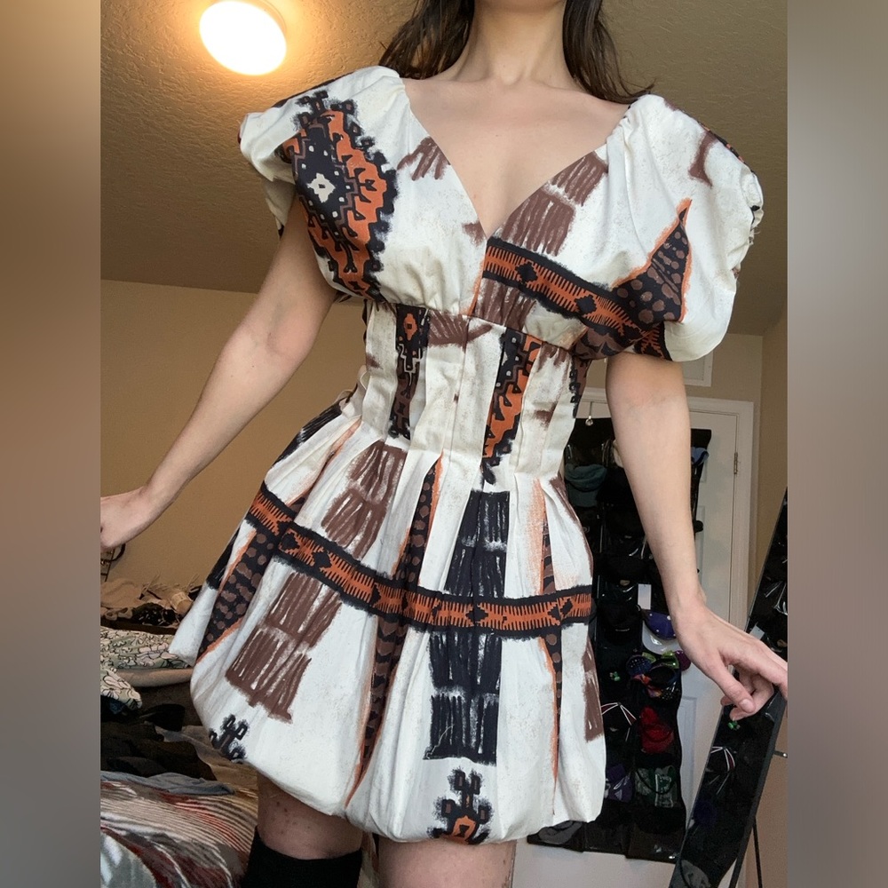 NWT tribal balloon mini dress!